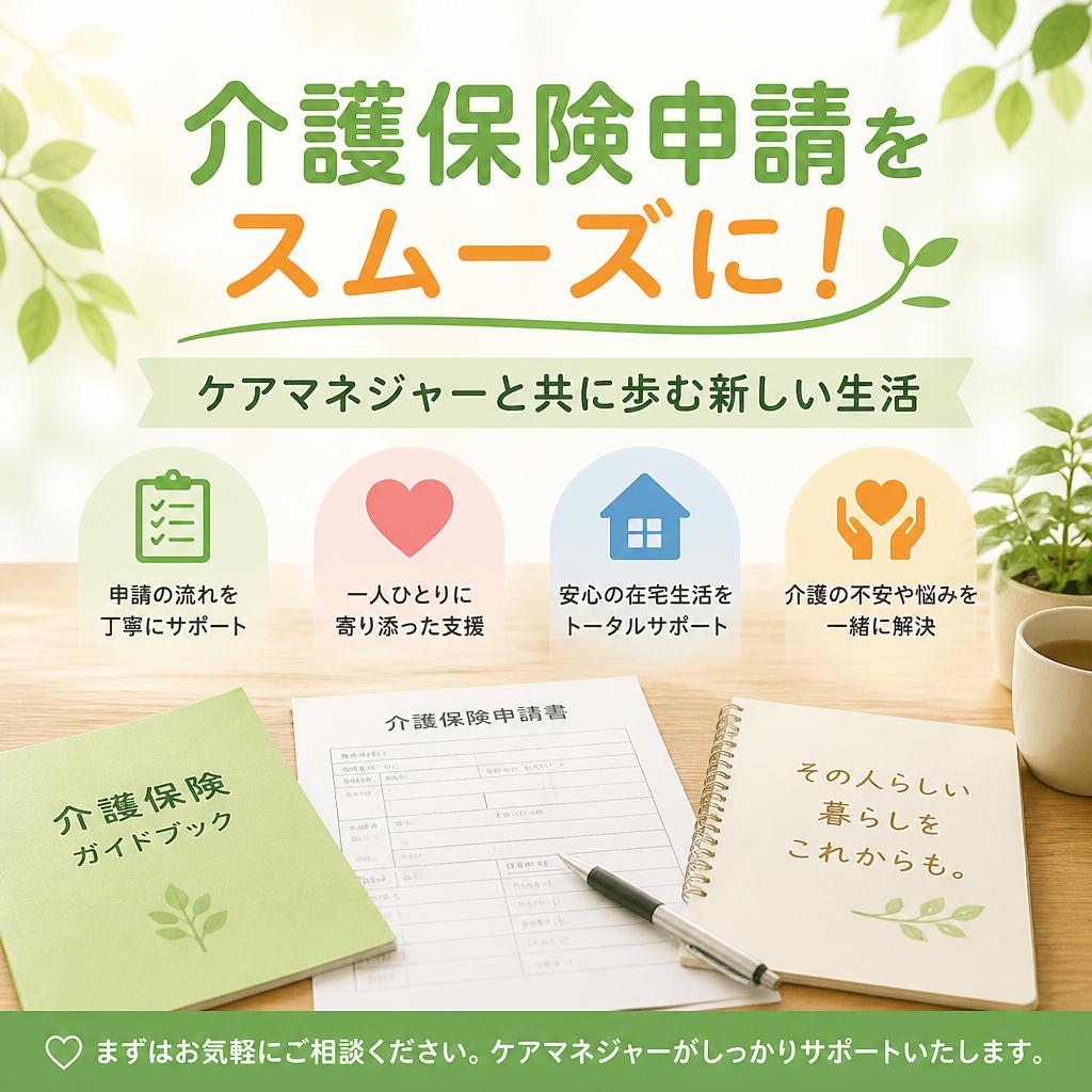介護保険申請をスムーズに！ ケアマネジャーと共に歩む新しい生活