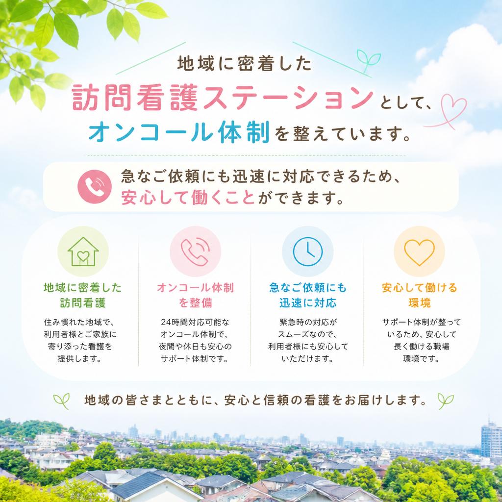 オンコール対応で安心
